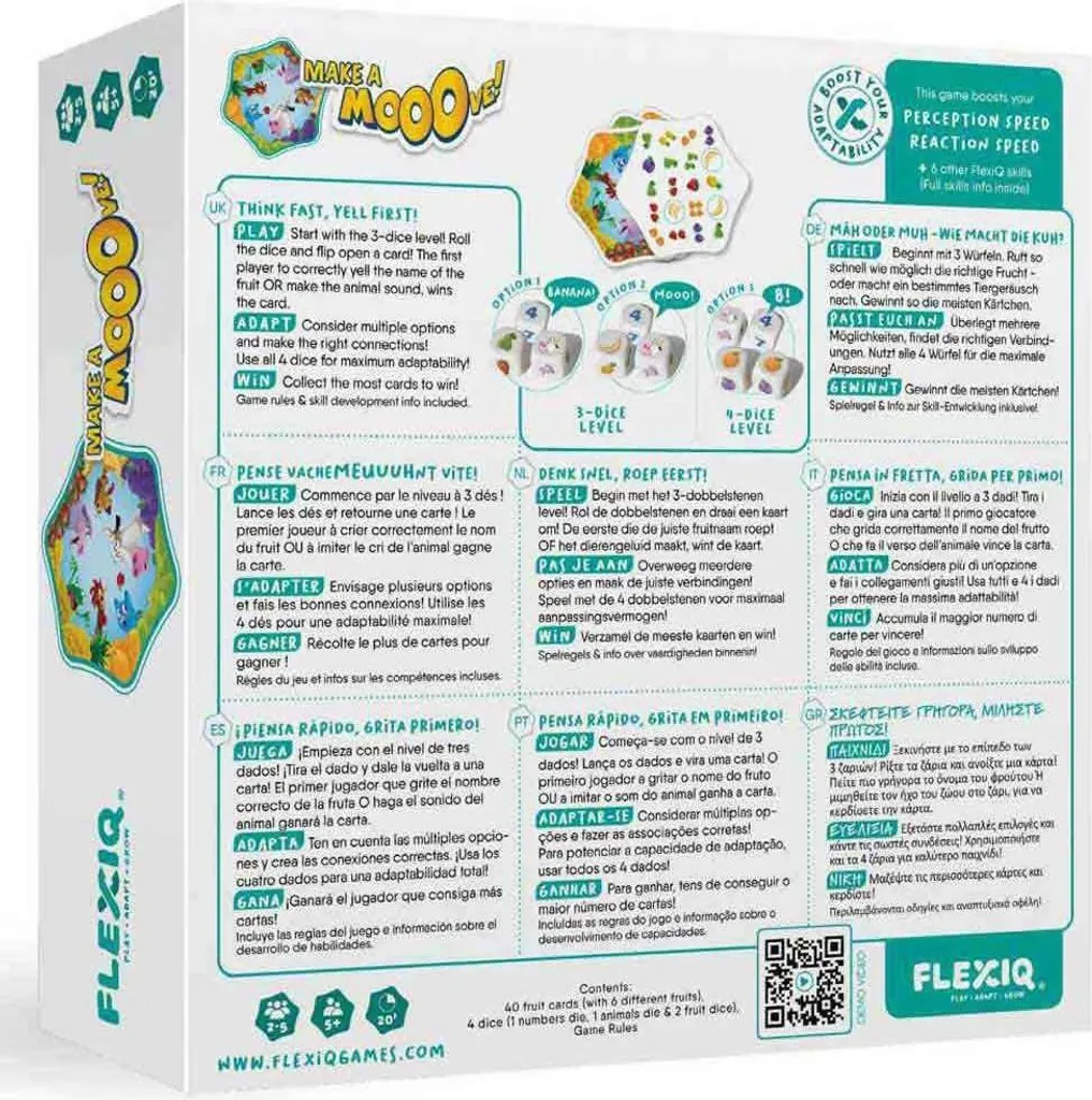 Jeu de société Flexiq Make A Mooove - Jeu d'ambiance et de réflexe - 8