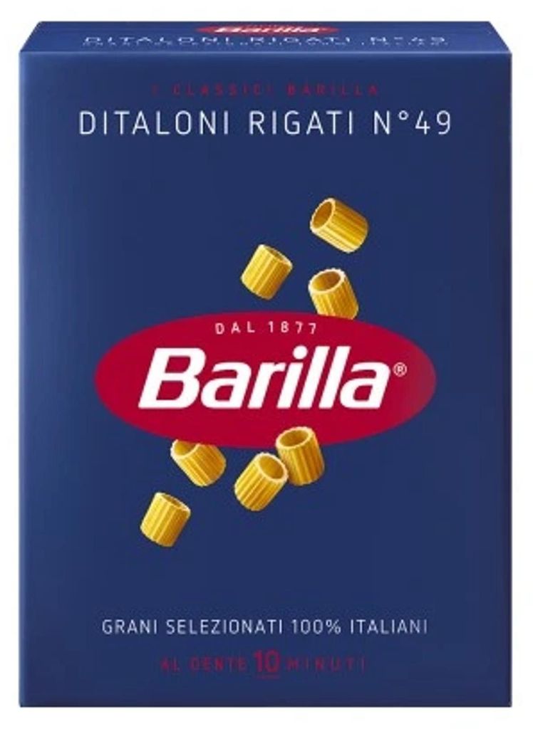 Pâtes Barilla Ditaloni Rigati, n°49, 500 g Image du produit 