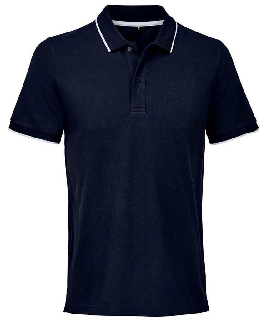 SOLS - "Palermo" Poloshirt für Herren/Damen Uni PC8015 (XS) (Dunkelblau/Weiß)