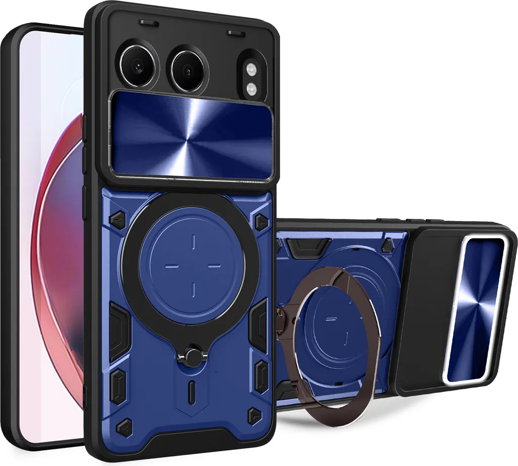 Cover OnePlus Nord 4 Rugged Blu: Protezione Totale con Kickstand
