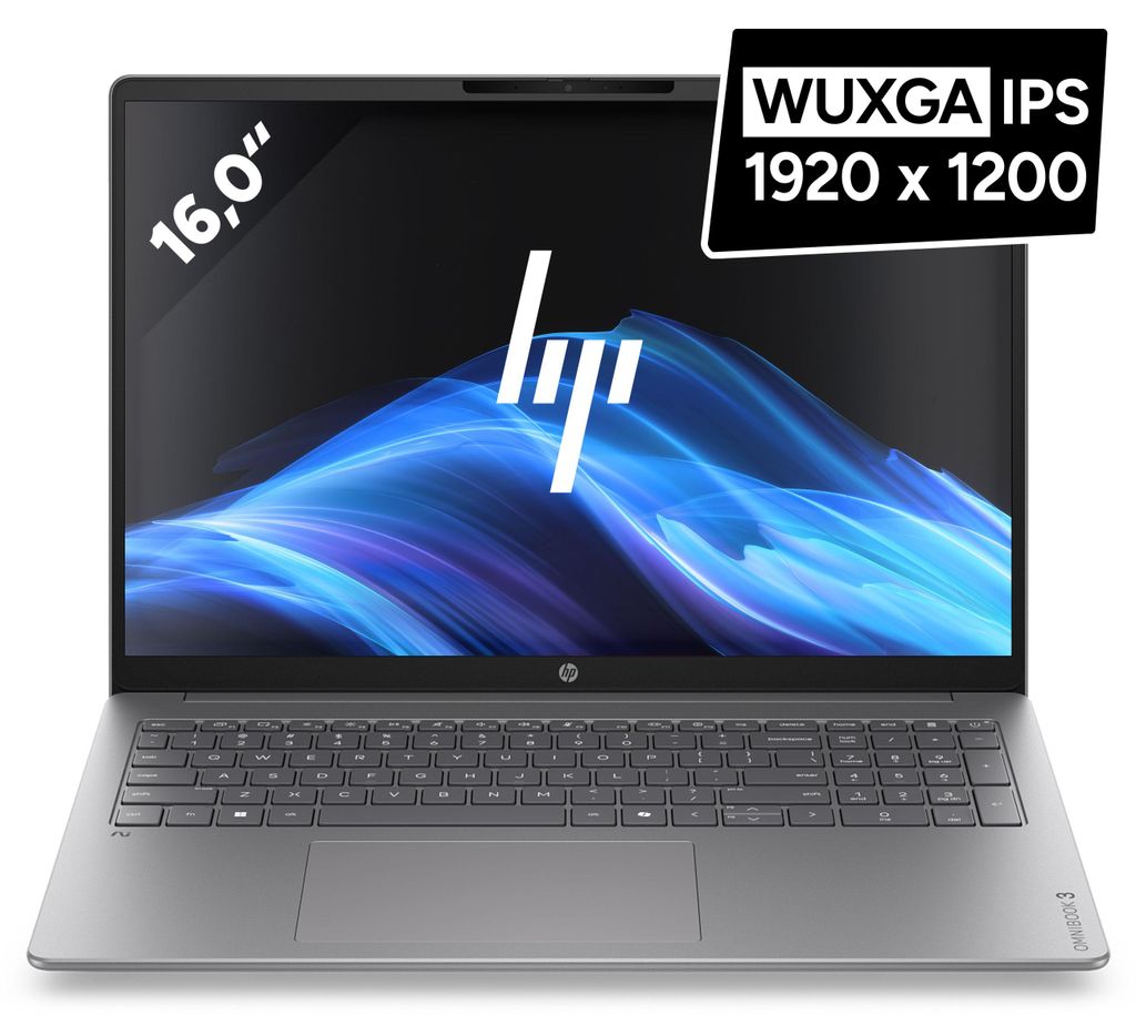 HP OmniBook 5 NGAI 16-bf0154ng 16" 2025 OLED Snapdragon Zdjęcie produktu  Obraz wygenerowany przez AI