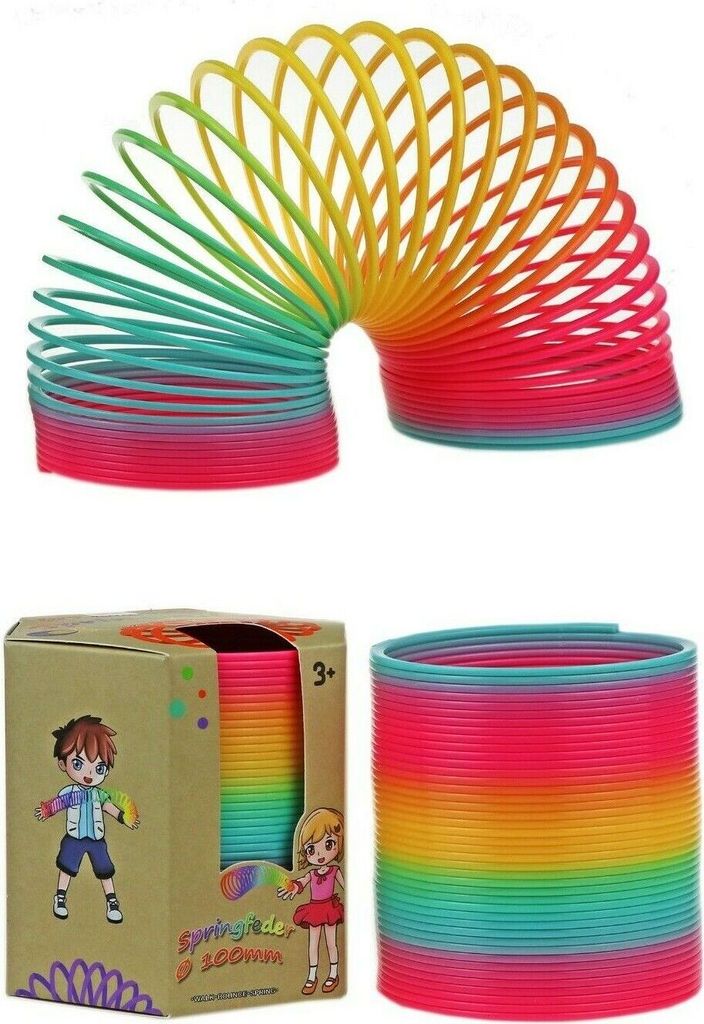 Paul Import Regenbogenspirale - 2er Set XXL Springspiralen Für Kinder