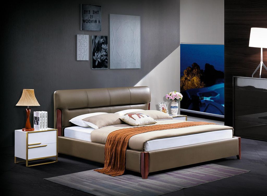 Klassisch Doppelbett Bett Ehebett Design Luxus Betten Moderne Stil Möbel 180x200