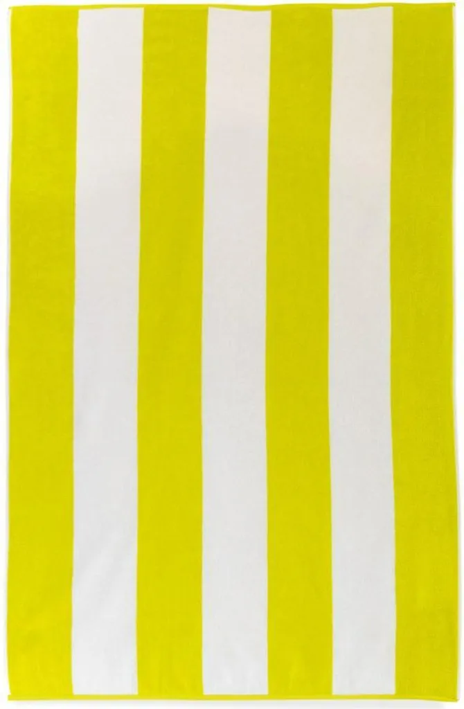 Telo mare 100x160 Neon celeste bianco a righe in spugna di cotone 2 Zwoltex