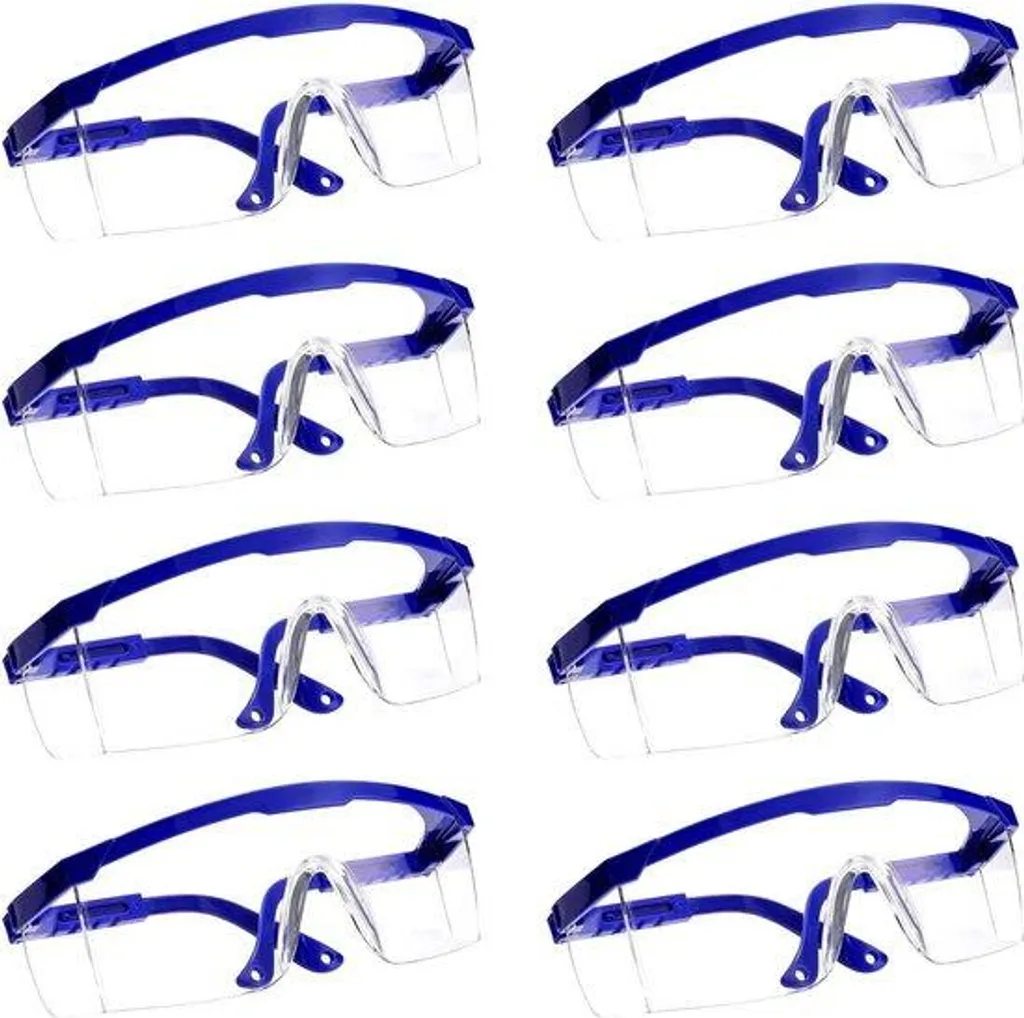 Lunettes de laboratoire lot de 8 protection optimale et verres bleus