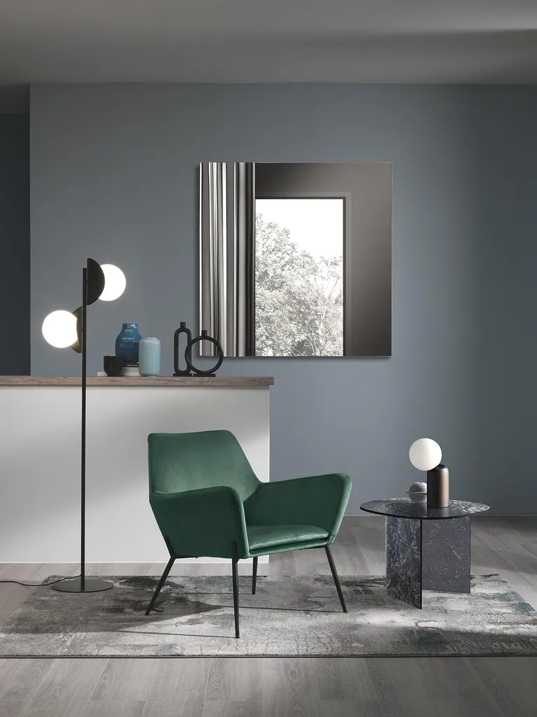 Fauteuil en Velours Vert Gin Siège Ergonomique Contre le Mal de Dos