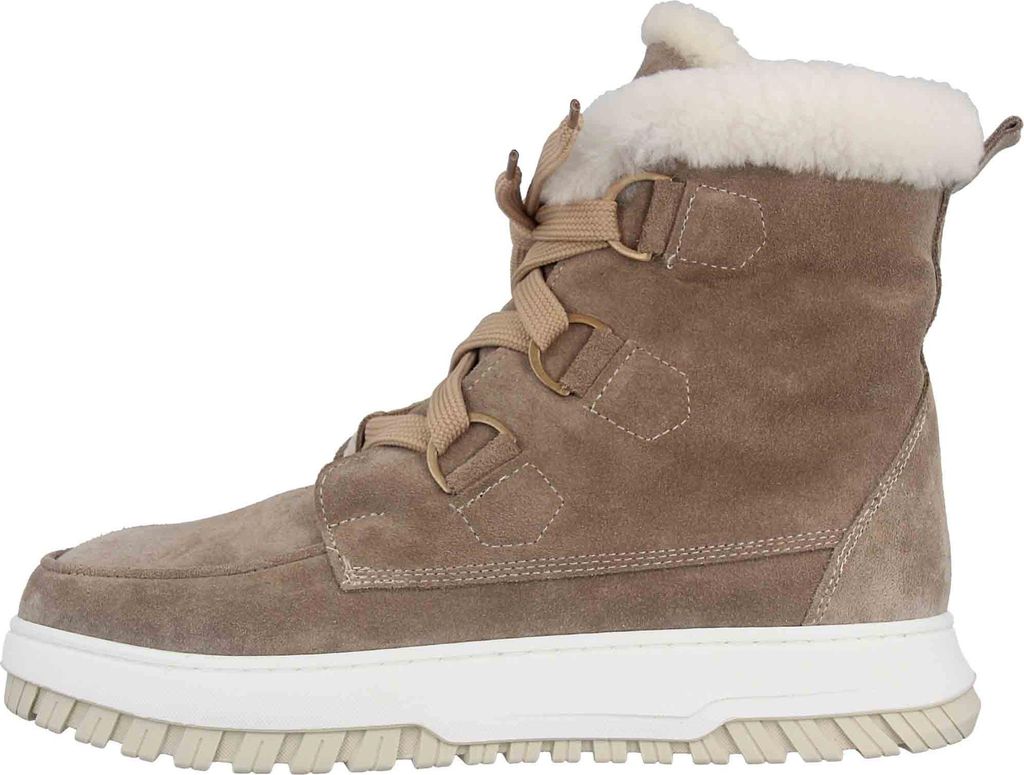 Babouche Lifestyle Boots in Übergrößen Taupe Maan-2 Kum große Damenschuhe