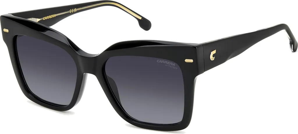 Carrera 3037/S Occhiali da Sole Donna Originali in Acetato Nero