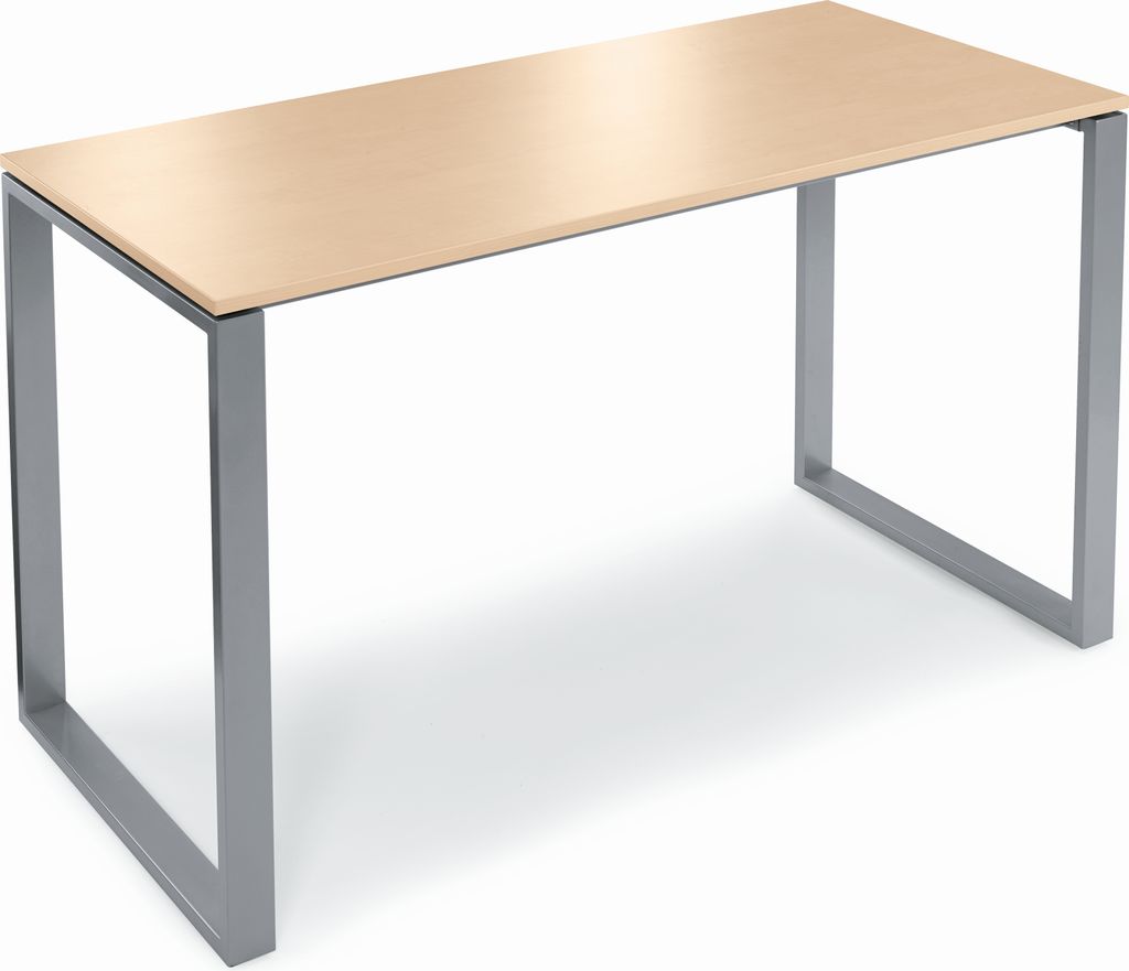 Stehtisch 160x80x110cm Gestell si Platte ahorn