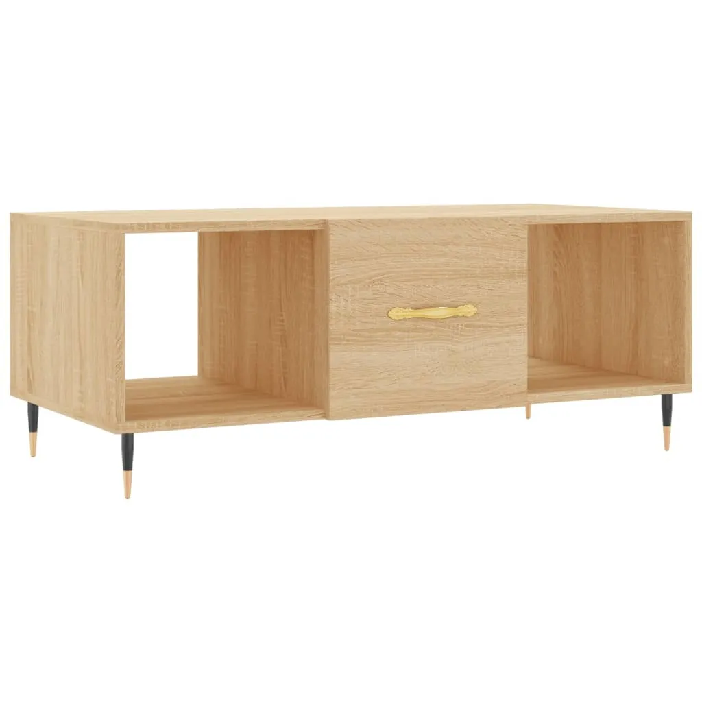 Tavolino Coffee Table Rovere Sonoma 102cm - Design Scandinavo Essenziale