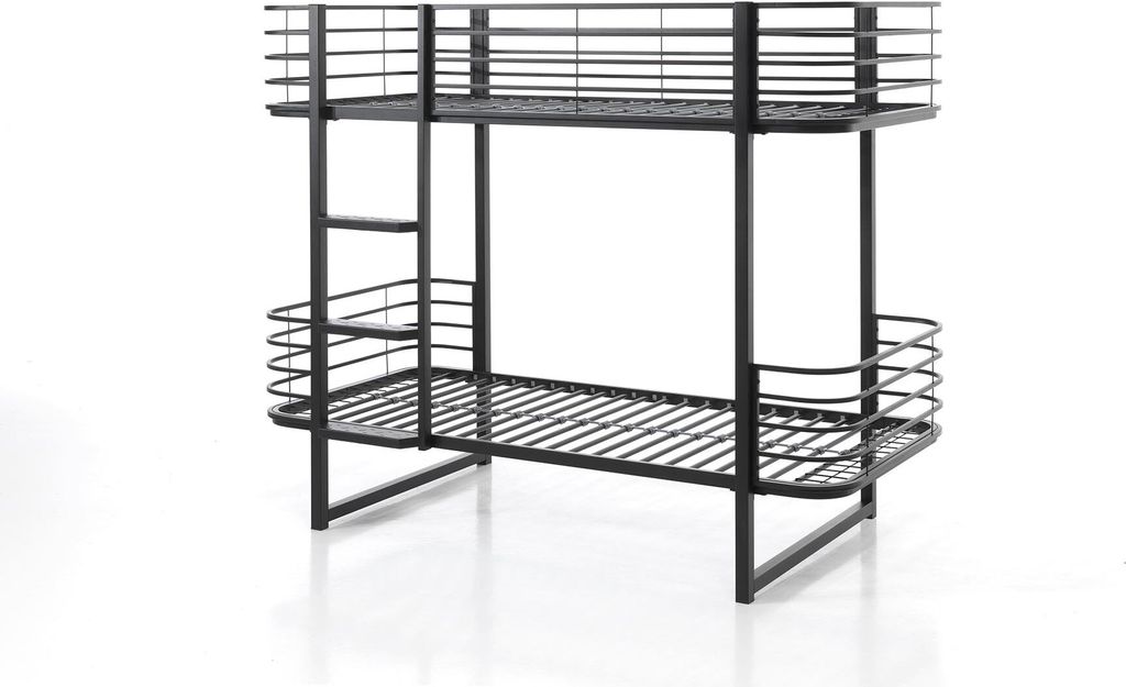 Etagenbett Karolin 205x99x166 Hochbett Metall Schwarz
