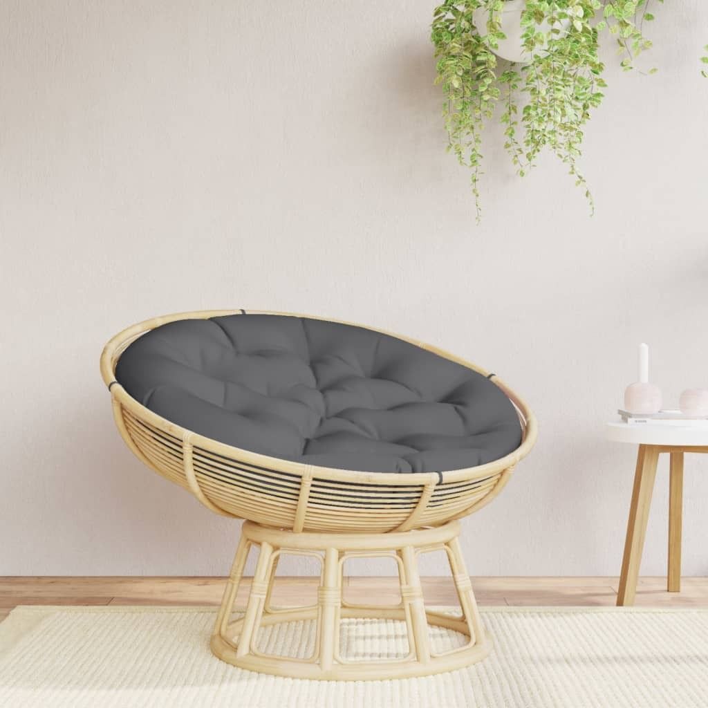 Maison Exclusive - Kissen Rund Anthrazit Ø 100x11 cm Oxford-Gewebe