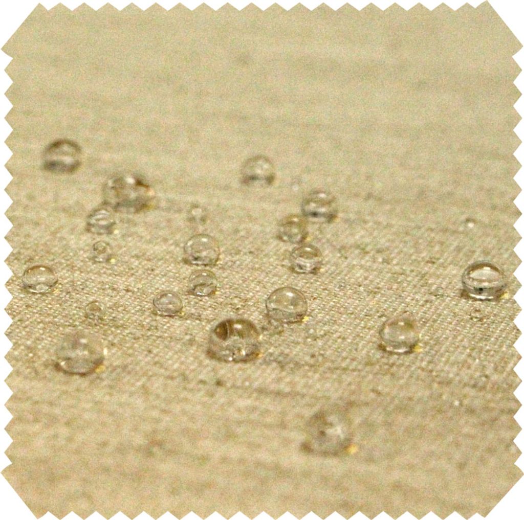 novely ARAGON Wasserabweisend - Premium Acryl Outdoor-Stoff Polsterstoff in Baumwoll-Optik für Gartenmöbel Meterware 1lfm - Farbe: 36-LI Sand