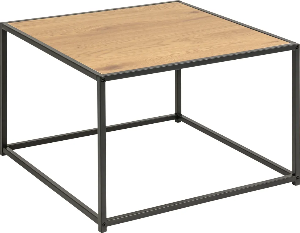 Table basse Sea en bois imitation chêne sauvage - Modèle Rectangulaire