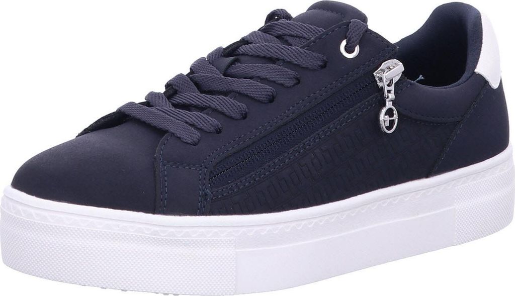 Tamaris Damen Sneaker Plateau Reißverschluss Blau Größe 39