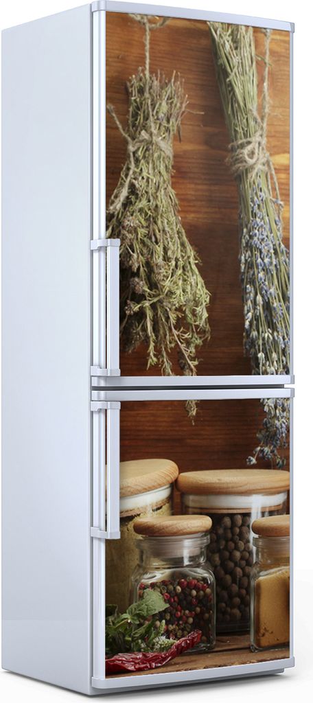 Magnete Dekorative - 70 cm x 190 cm - Küche - Magnetmatte Kühlschrankmagnete - Hängende Kräuter Herbs
