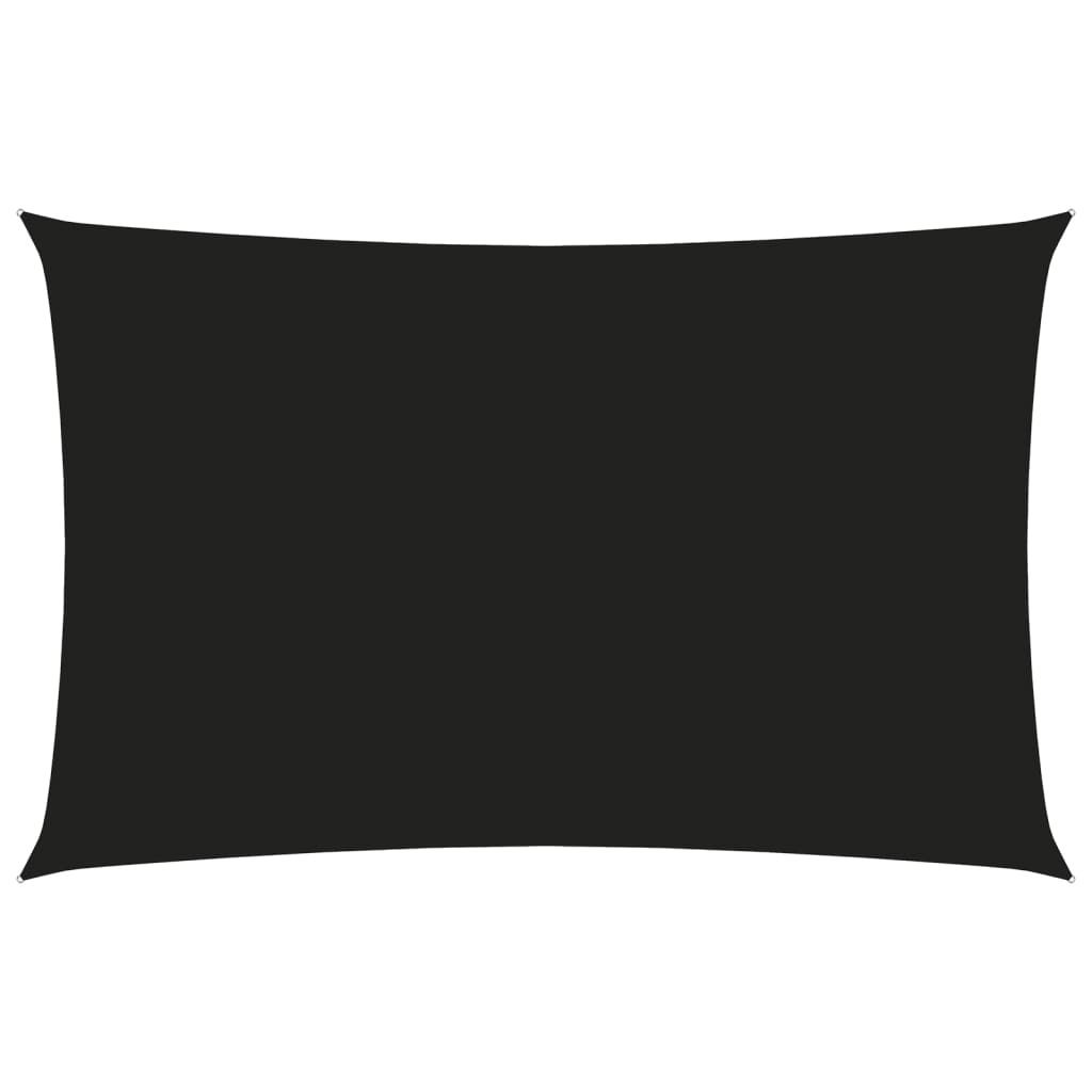 Sonnensegel Oxford-Gewebe Rechteckig 4x7 m Schwarz Produktbild 