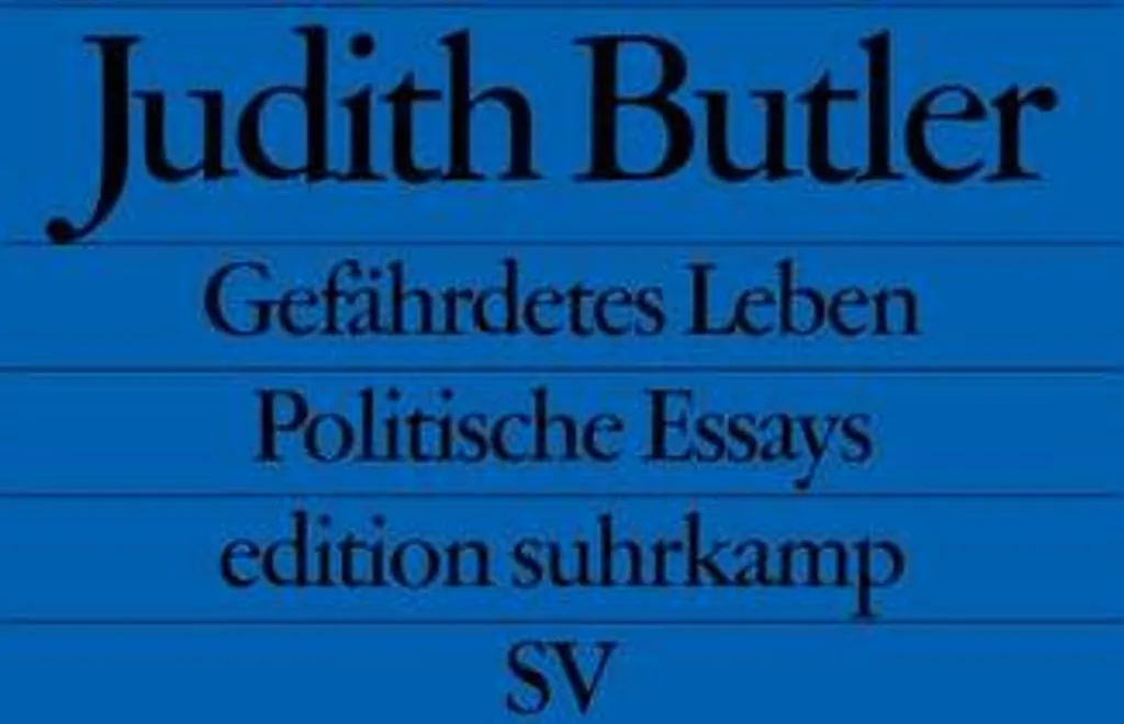Gefährdetes Leben Butler - Essais en Allemand Edition Suhrkamp