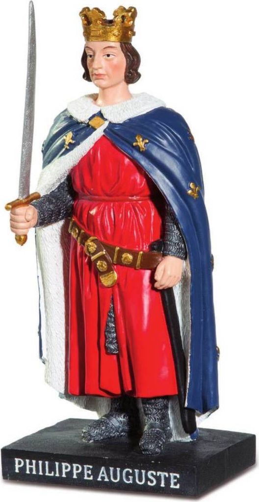 Figur Philipp II. August französischer König Philippe Auguste
