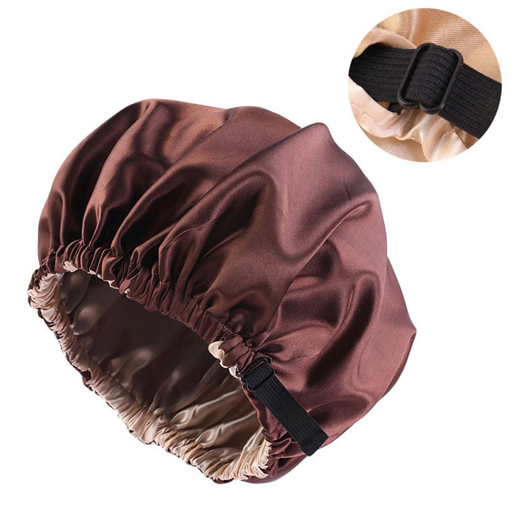 Damen-Schlafkappe Aus Satin – Weich, Mit Breitem Band, Einheitsgröße Für Haarschutz