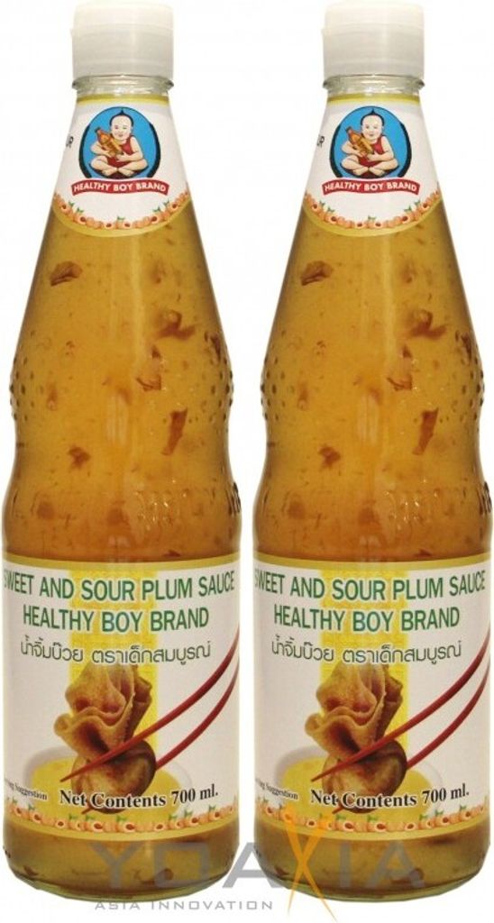 Doppelpack Süß Saure Pflaumensauce (2x 700ml) | Healthy Boy Brand, Plum Sauce