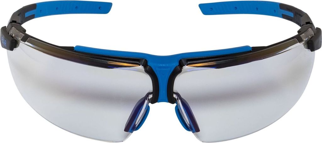 Uvex i-3 AR 9190 839, Schutzbrille, Unisex, EN 166, EN 170, Schwarz, Blau, Transparent, Polycarbonat