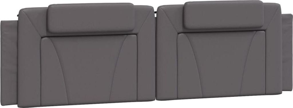 vidaXL Kopfteil-Kissen "Viana" Grau 180 cm Kunstleder Produktbild 