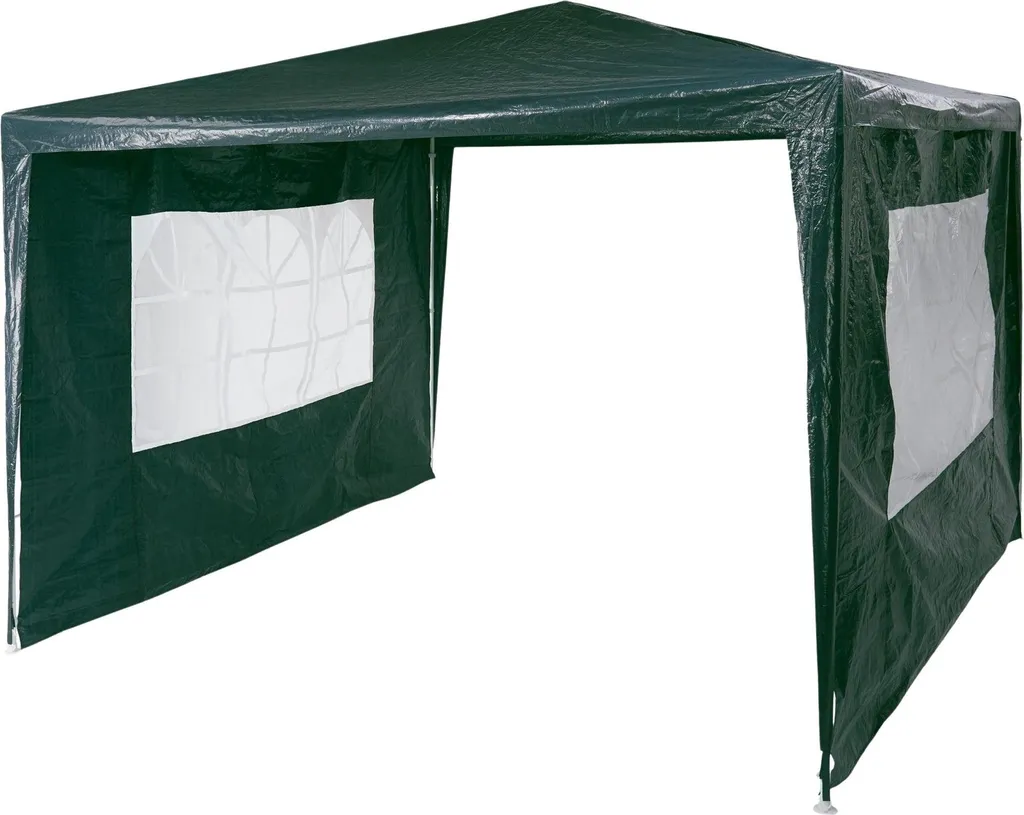 Tente de fête 3x3 m avec 2 murs amovibles barnum pliant blanc robuste