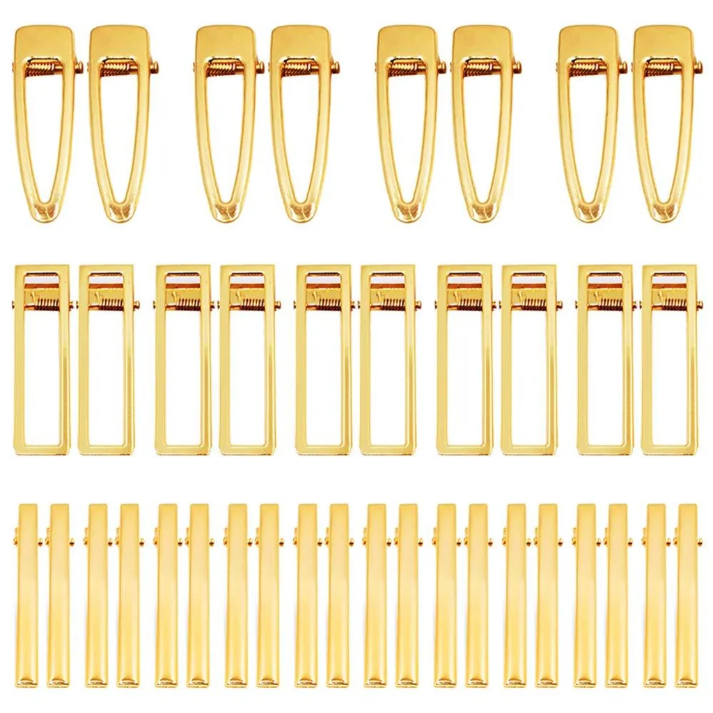 Supports de Pinces à Cheveux en Métal Doré pour Créations Artisanales