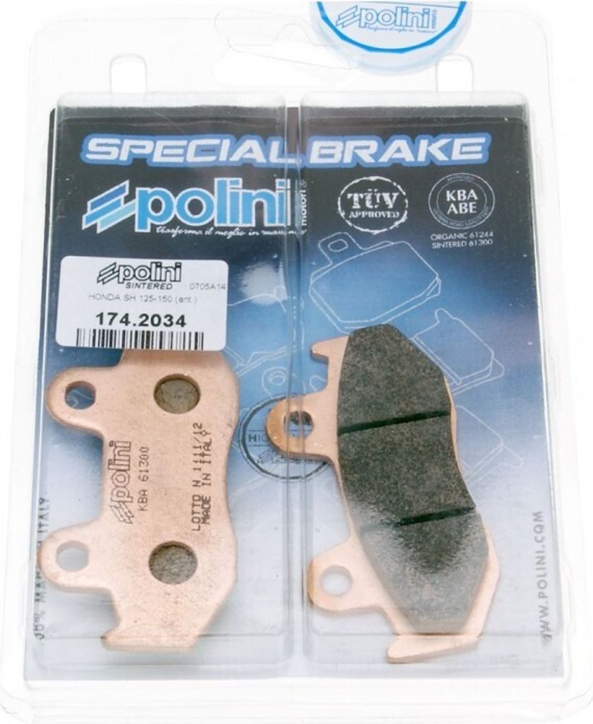 Bremsbeläge Polini Sinter für Honda NES SES PES/PS SH CH 125/150 4T