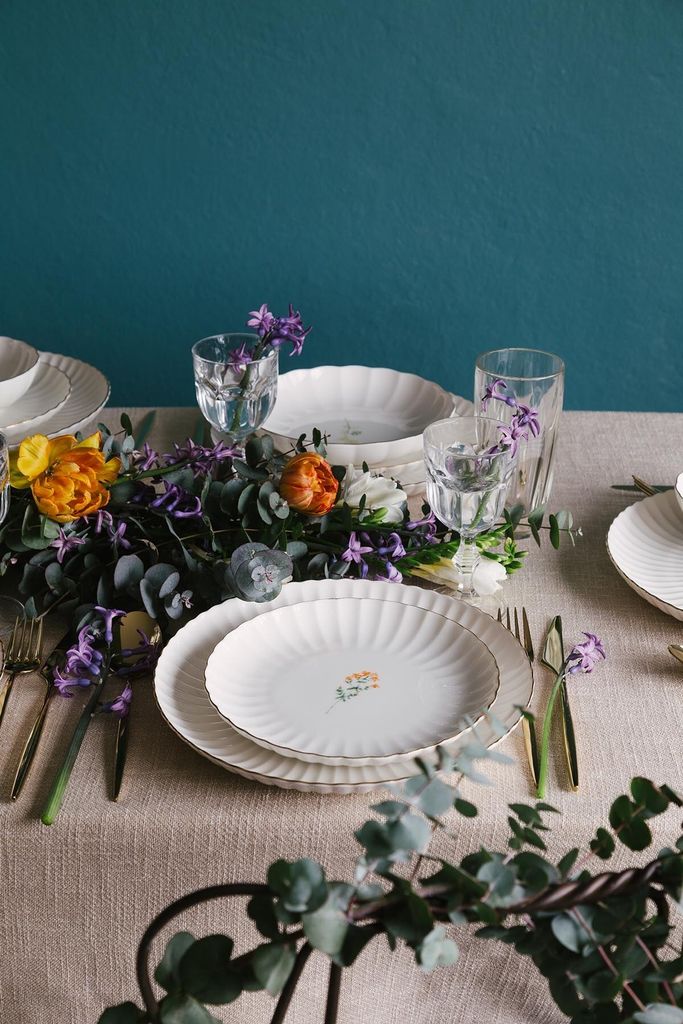 Hermia Concept, BNLZF21DUS64012673, Kuchen-Servierset (6-teilig), Mehrfarbig, 100 % PORZELLAN, 21 x 21 x 2 cm