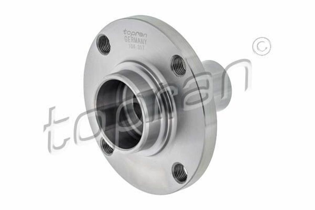 TOPRAN Radnabe 104 317 vorne beidseitig für AUDI 80 Limousine (8C2 B4)