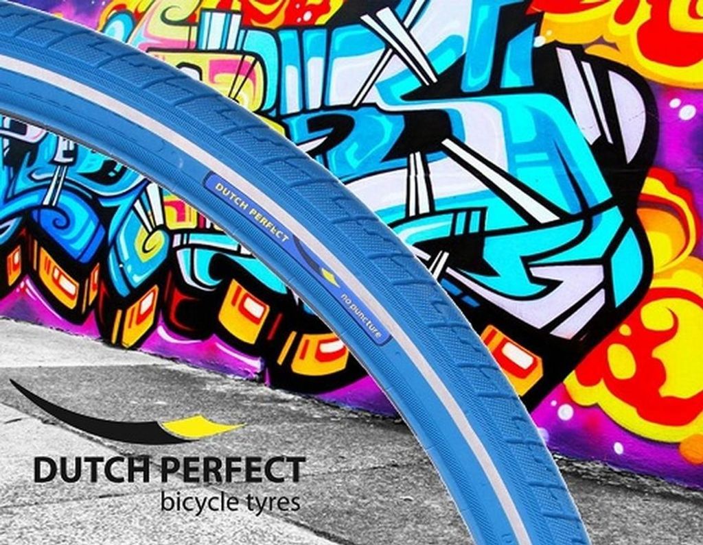 Dutch Perfect Reifen SRI-27 28x1.60\" 40-622 blau Reflex Produktbild 