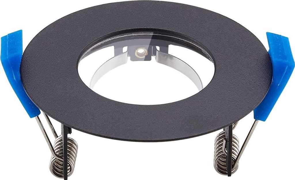 hoftronic LED Einbaustrahler GU10 IP65 rund schwarz 85mm