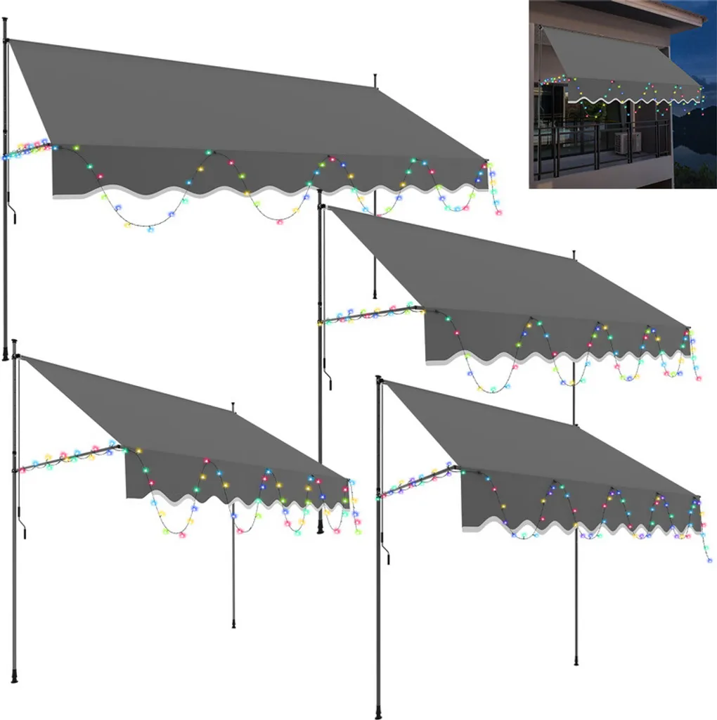 Tenda a Morsetto TolleTour LED 250x120cm: Massima Efficienza UV No Drill