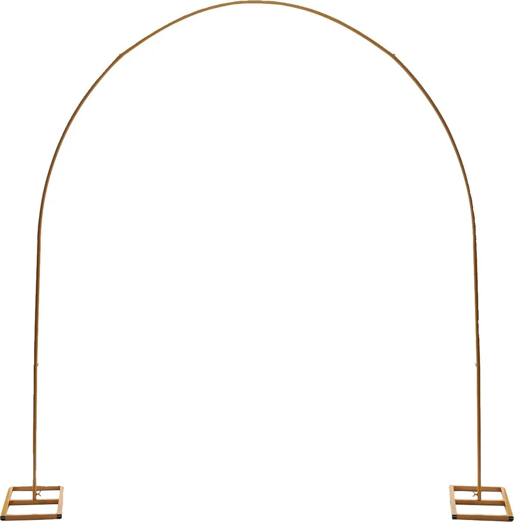 Arche de fête XXL dorée pour décoration florale mariage et réception