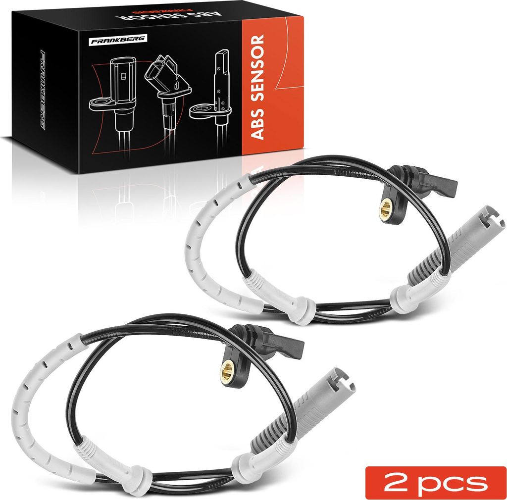 Frankberg 2x ABS Sensor Vorne für BMW 1er Coupe E82 3er E90 3er Cabriolet E93 3er Coupe E92 2007-2013