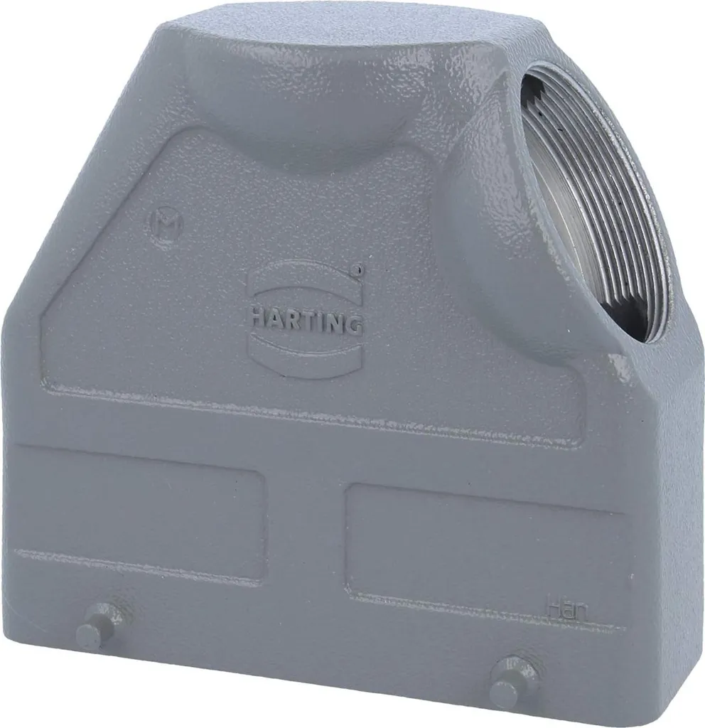 Embase haute Han 24B Harting avec sortie latérale M50 - 2 Verrous