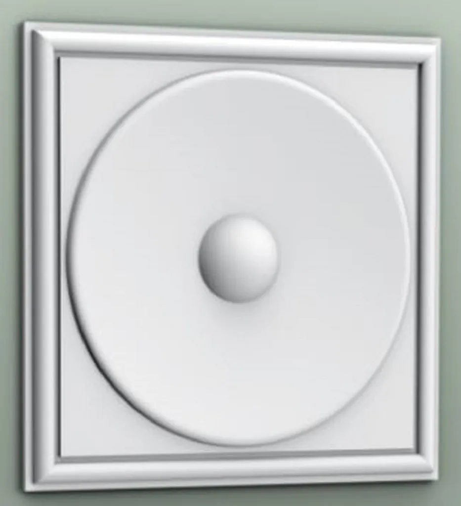 Décoration Murale 3D Style Baroque Blanc 33,3 cm - Habillage Mur et Plafond