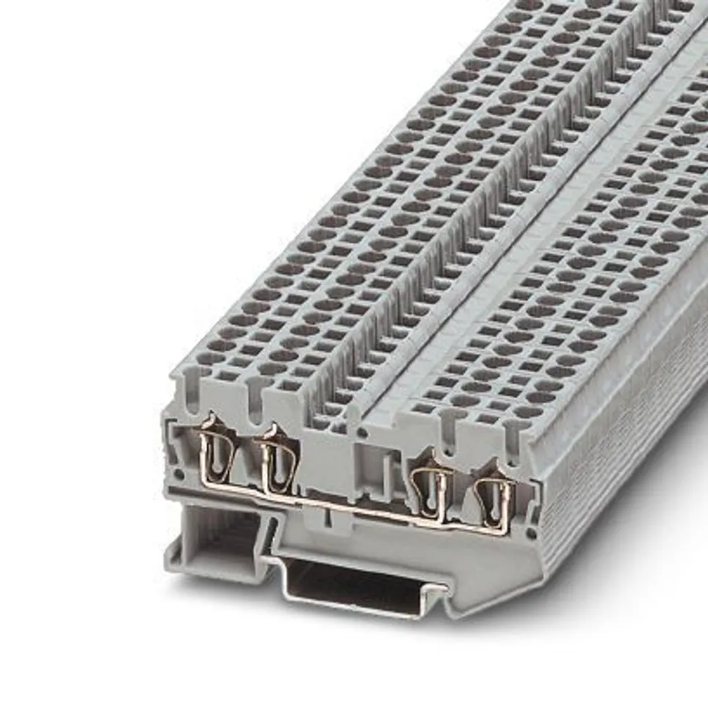 Bloc de jonction Phoenix Contact ST 2,5-QUATTRO à 4 connexions gris