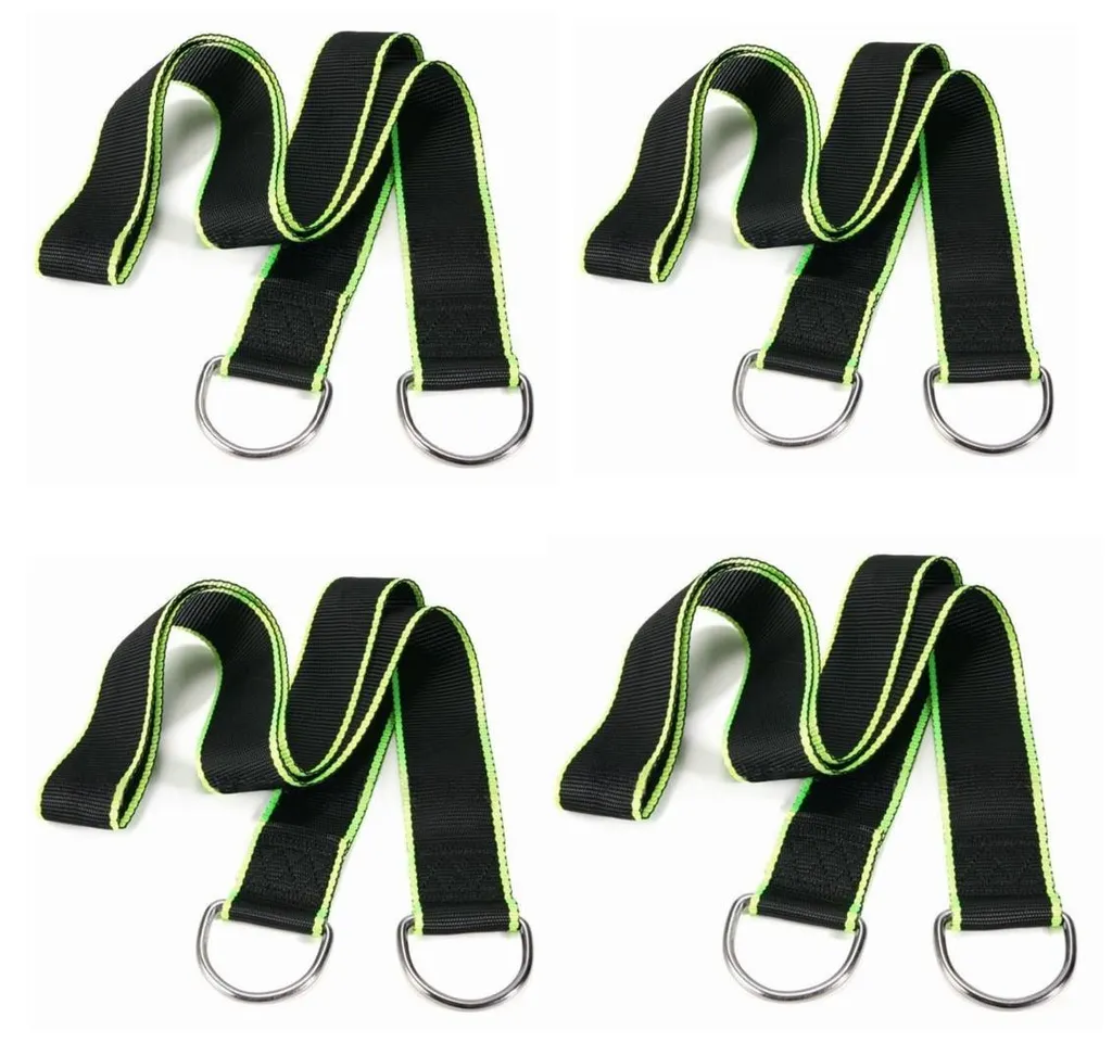 Sangle sécurité suspension 150cm robuste lot de 4 bandes larges 5cm INF