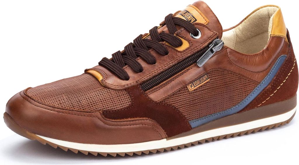 Pikolinos Herren Sneaker Leder Slipper Reißverschluss Liverpool M2A-6292C1, Größe:43 EU, Farbe:Braun