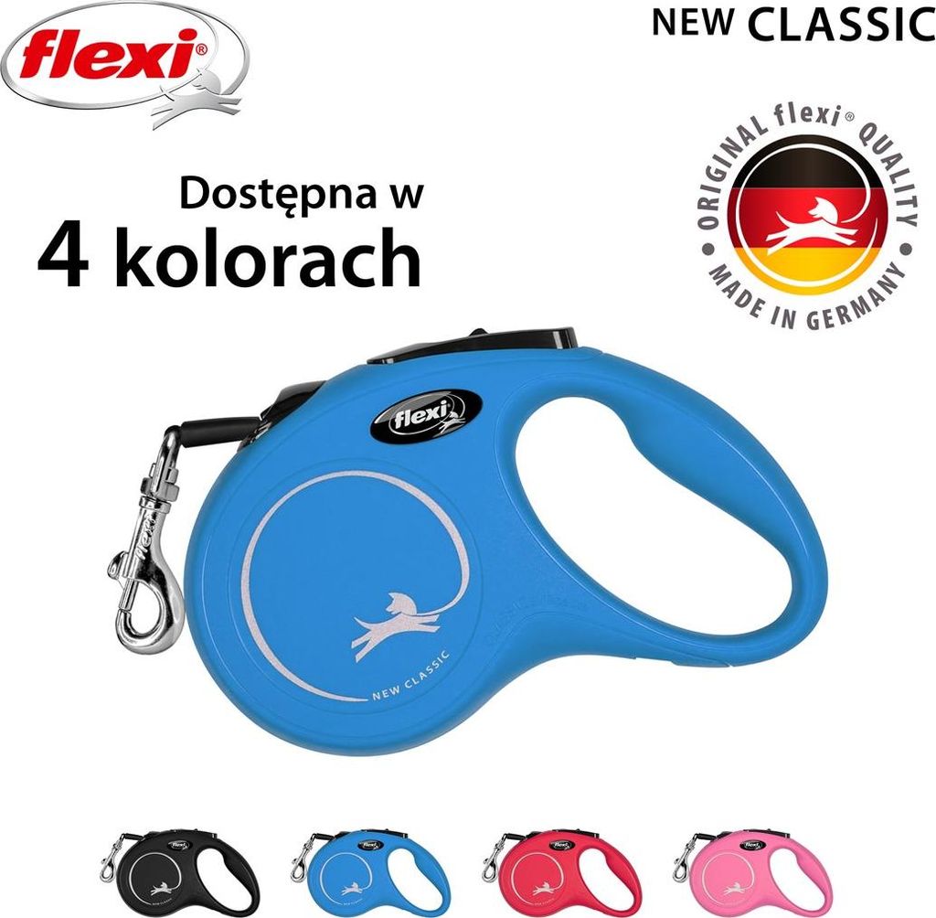 flexi New Classic S Gurt 5 m blau Produktbild 