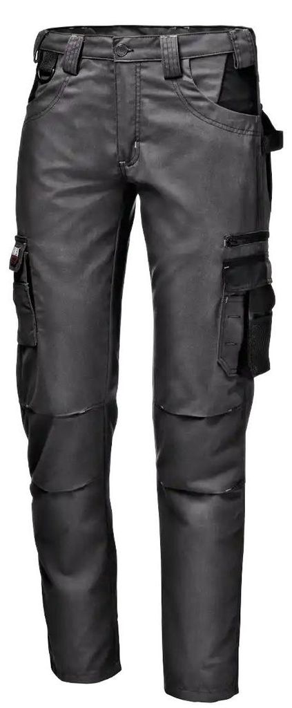 Sir Safety HARRISON LIGHT Arbeitshose Herren atmungsaktiv grau mit Werkzeugtaschen, 64, Grau