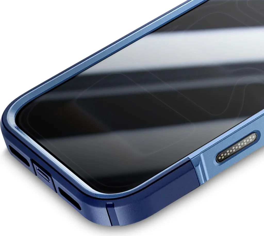 Coque iPhone 17 Pro Max MagSafe stop cassure chute 6m support bleu chic - 5