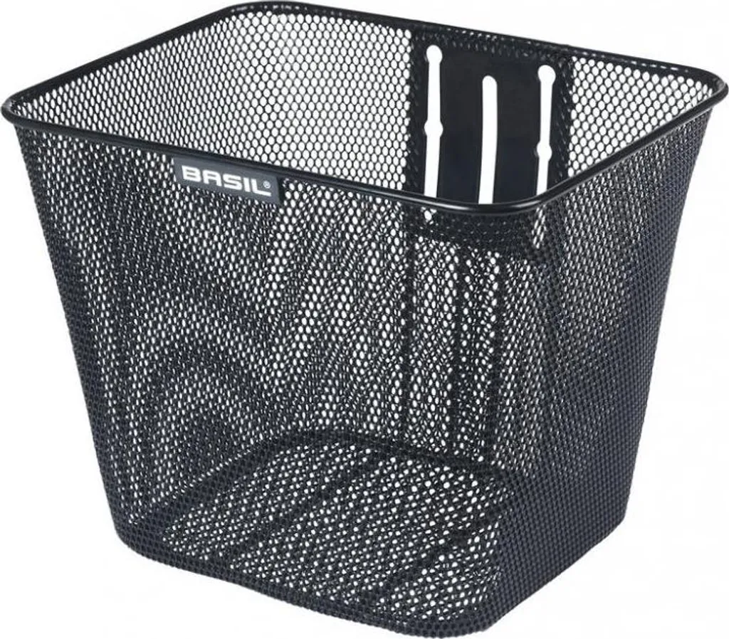 Panier Vélo Avant Basil Bilbao Noir - Dimensions Idéales pour le Guidon