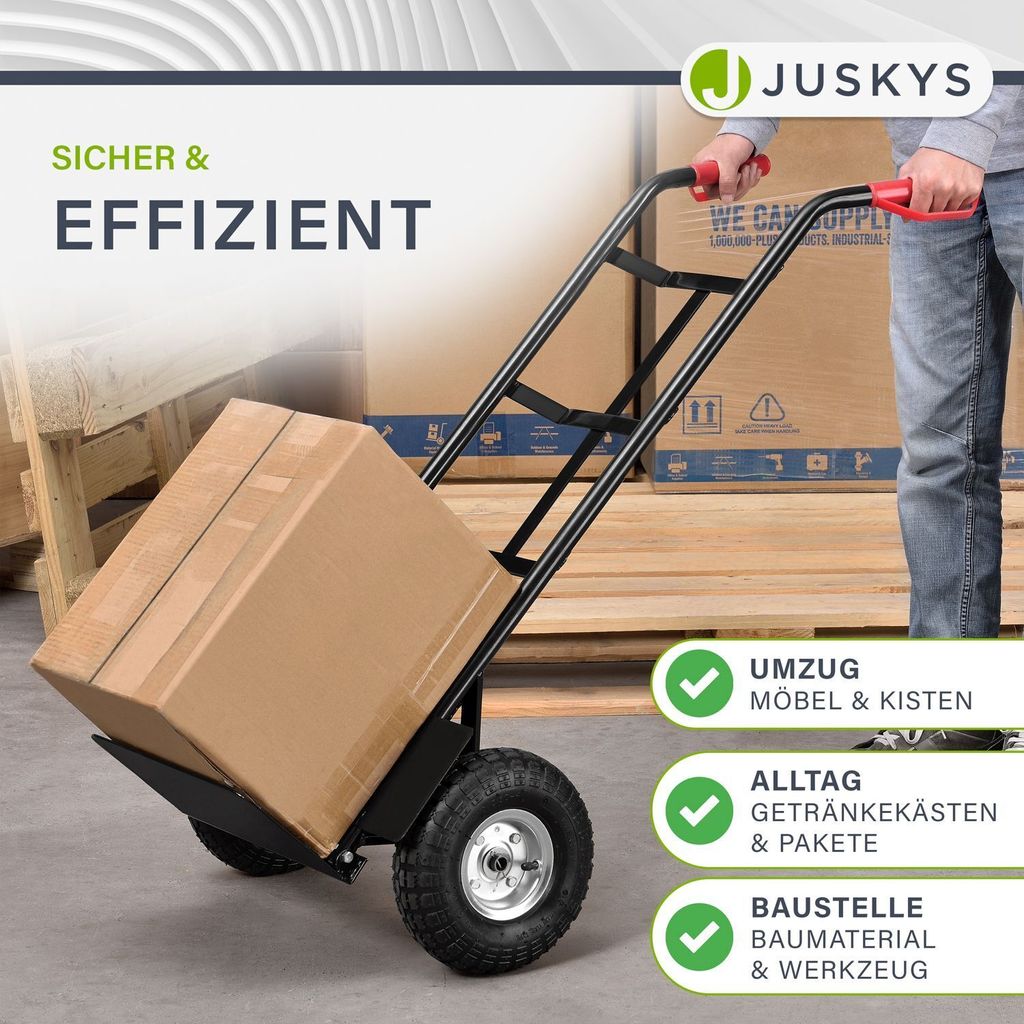 Juskys Sackkarre Basic klappbar – Transportkarre mit großen Produktbild 4