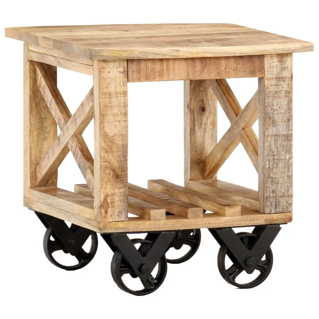 Meuble d'appoint modulable 40x40 cm bois brut pour intérieur moderne - 10