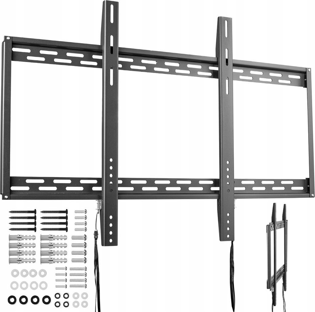 King Mount TV Wandhalterung KG-1012 | 60" - 100" | Uchwyt do Telewizora | Vesa 200x200 - 900x600 | 100 kg | Schwarz