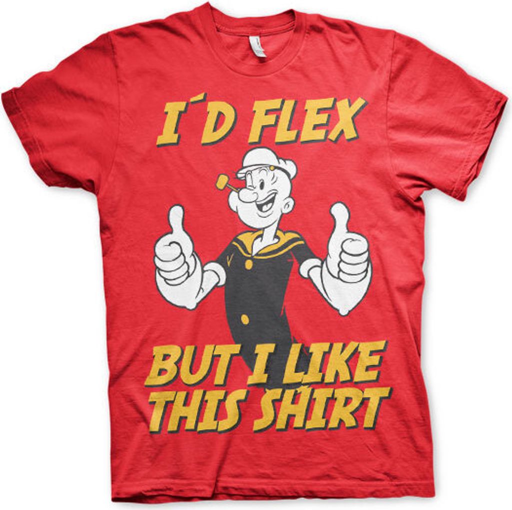 Popeye - Id Flex T-Shirt - Medium - Red